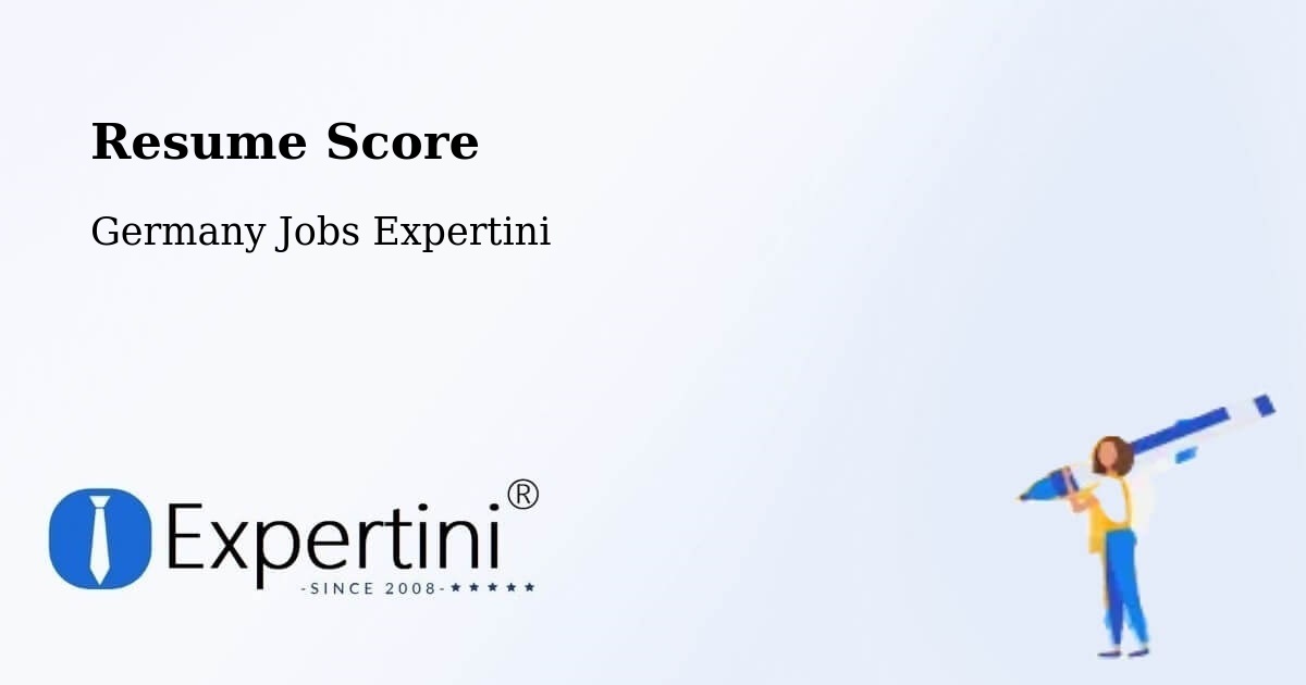 Resume Score & Job Description Match Tool – Balingen - Germany Jobs Expertini